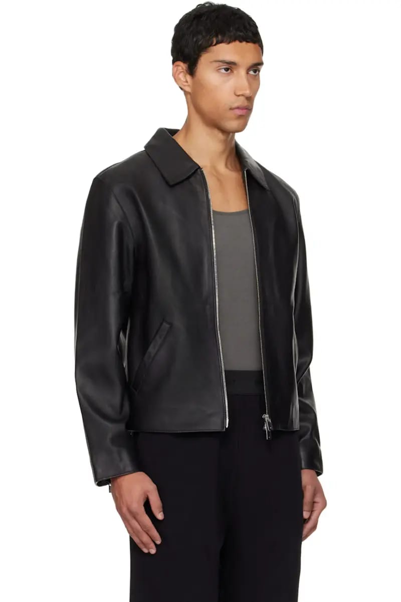BLACK LEATHER JACKET