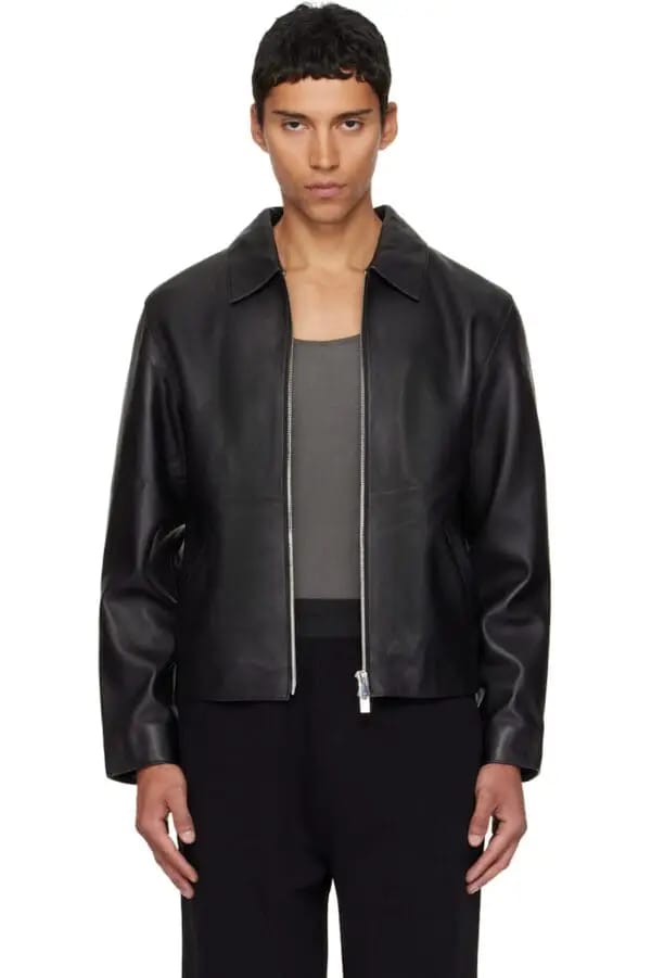 BLACK LEATHER JACKET
