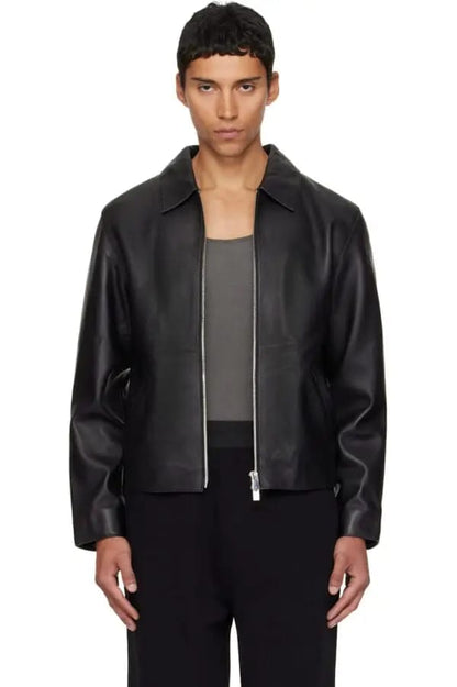 BLACK LEATHER JACKET