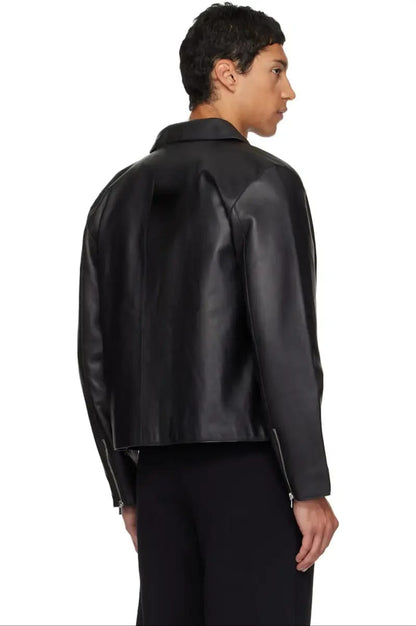 BLACK LEATHER JACKET