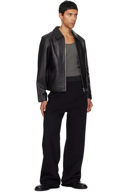 BLACK LEATHER JACKET